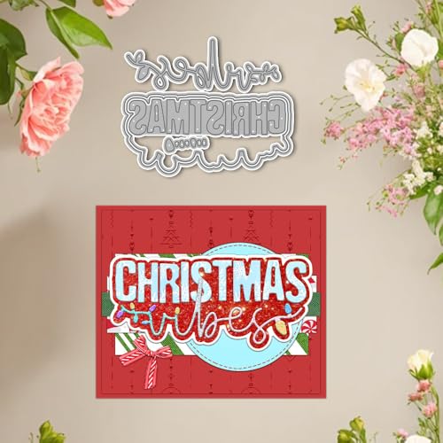 Weihnachts-Stanzformen für Kartenherstellung, Metall-Stanzformen-Sets für DIY, handgemachtes Scrapbooking, Papierbasteln, Festivals, Album, Party, Hochzeit, dekoratives Zubehör von DHVTESN