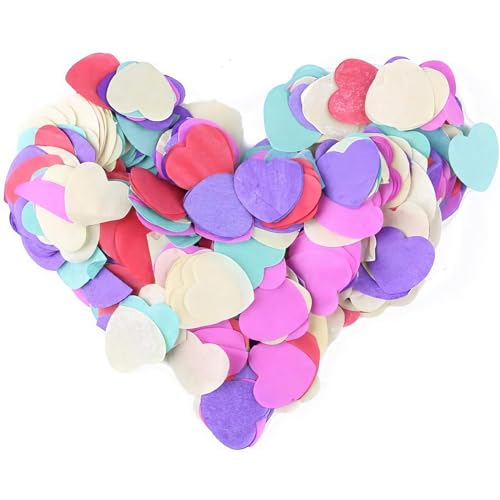 DHWEKU Papier Herz Konfetti 1200 Stk. Herzen Tisch Streu Deko für Valentinstag Kinder Geburtstag Party Feier Junggesellinnenabschied Hochzeit,Bunt DHWEKU Papier Herz Konfetti 1200 Stk. Herzen Tisch Streu Deko für Valentinstag Kinder Geburtstag Party Feier Junggesellinnenabschied Hochzeit,Bunt von DHWEKU