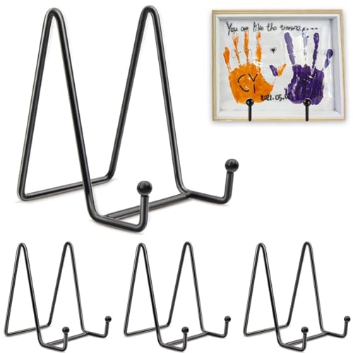 DHYLRICHER Metallständer, Tellerhalter für Bilderrahmen, Bücher, Fotos, kleine Staffeleien, dekorative Platten und Tischkunst, 20,3 cm, Schwarz, 3 Stück DHYLRICHER Metallständer, Tellerhalter für Bilderrahmen, Bücher, Fotos, kleine Staffeleien, dekorative Platten und Tischkunst, 20,3 cm, Schwarz, 3 Stück von DHYLRICHER