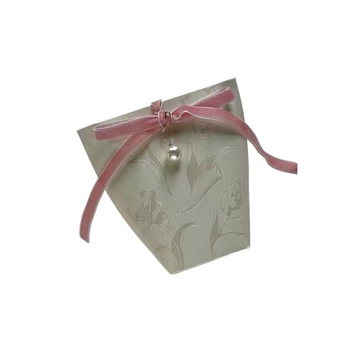 DHYUACN Hochzeitsgeschenkbox 30 stücke Weiß Candy Box Newwed Hochzeit Süßigkeiten Kleine Papier Tasche Verpackung(Style 1) von DHYUACN