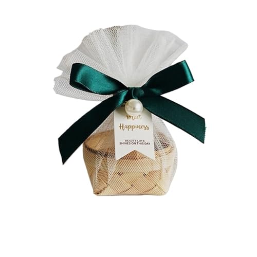 DHYUACN Hochzeitsgeschenkbox Hölzerne Hochzeit Candy Box Kleine Handgemachte Wohnkultur Süßigkeiten Verpackung Party Mit Perle Und Band(Green) von DHYUACN