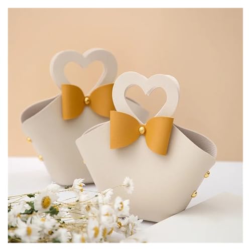 DHYUACN Süßigkeitenbox für Hochzeiten, 5/10 Stück, Liebe, kreative Hochzeit, Süßigkeiten, Verpackung, Tasche, Hochzeitsfeier, Zubehör, tragbare Leder-Süßigkeiten-Box, Begleiter (weiß, 5 Stück, 6 x 5 x DHYUACN Süßigkeitenbox für Hochzeiten, 5/10 Stück, Liebe, kreative Hochzeit, Süßigkeiten, Verpackung, Tasche, Hochzeitsfeier, Zubehör, tragbare Leder-Süßigkeiten-Box, Begleiter (weiß, 5 Stück, 6 x 5 x von DHYUACN