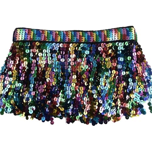 Quasten-Spitze 10 Yards 16 cm Pailletten Quaste Perlen Fransenbesatz Dekoration Spitzenband Fransen Lateinisches Kleid Kleidungsstück Besatz Zubehör(Black) von DHYUACN