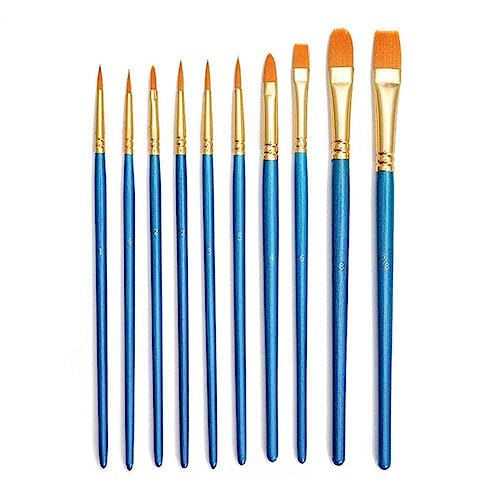 DHliIQQ 10 St/Packung Pinsel-Set Malerei Kunstpinsel für Acryl-Kit Künstler Öl Malerei N0I3 Aquarell liefert Student Professi DHliIQQ 10 St/Packung Pinsel-Set Malerei Kunstpinsel für Acryl-Kit Künstler Öl Malerei N0I3 Aquarell liefert Student Professi von DHliIQQ