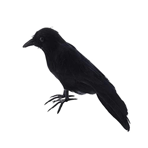 DHliIQQ Künstliche Krähe, schwarzer Vogel, Raben, Dekoration, gefüllte Krähe für Halloween, Display-Abschreckung, Krähe, Dekoration, Vogelveranstaltung, Raben, Bar, Party DHliIQQ Künstliche Krähe, schwarzer Vogel, Raben, Dekoration, gefüllte Krähe für Halloween, Display-Abschreckung, Krähe, Dekoration, Vogelveranstaltung, Raben, Bar, Party von DHliIQQ