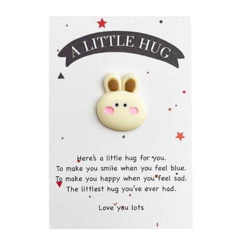 DHliIQQ Pocket Hug Rabbit Token Bulk, Pocket Hug Token mit niedlichem Harzhasen, kleine Pocket Positive Hug Cards, Thinki mit Häschen Geschenke DHliIQQ Pocket Hug Rabbit Token Bulk, Pocket Hug Token mit niedlichem Harzhasen, kleine Pocket Positive Hug Cards, Thinki mit Häschen Geschenke von DHliIQQ