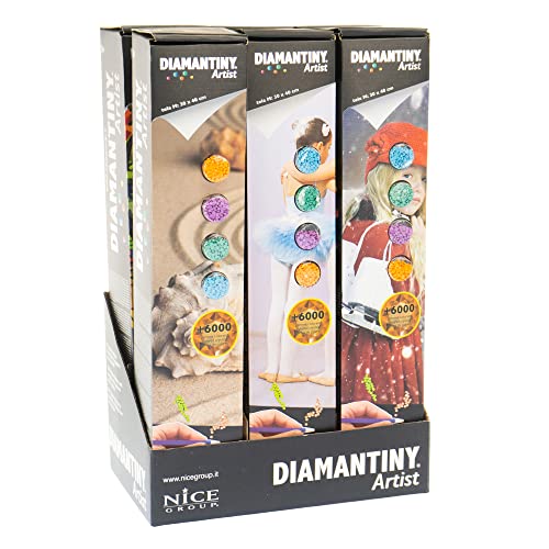 DIAMANTINY Artist - Medium 30 x 40 cm - Aktivität Crystal Art, Diamantmalerei Kit, 1 sortierte Leinwand von DIAMANTINY