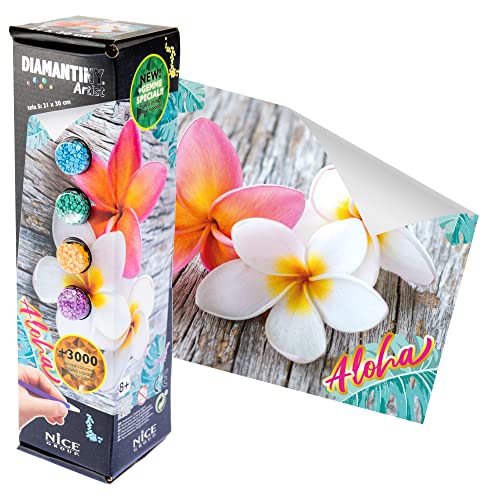 DIAMANTINY Artist - Small 21 x 30 - Aktivität Crystal Art, Diamond Painting Kit, Blumen Flower Aloha von DIAMANTINY