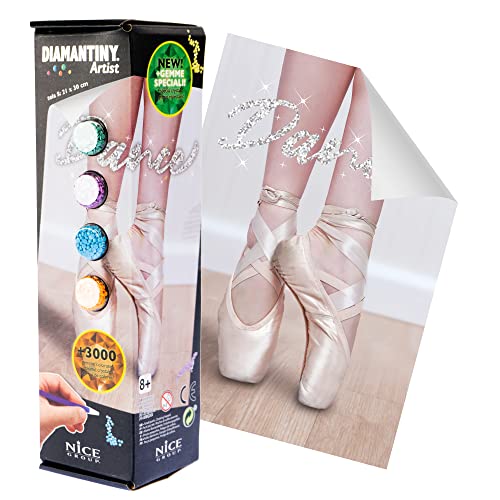 DIAMANTINY Artist - Small 21 x 30 cm - Aktivität Crystal Art, Diamond Painting Kit, Ballerina Shoes DIAMANTINY Artist - Small 21 x 30 cm - Aktivität Crystal Art, Diamond Painting Kit, Ballerina Shoes von DIAMANTINY