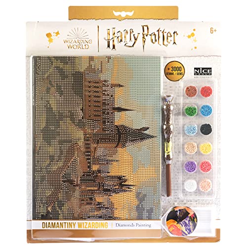 DIAMANTINY Harry Potter – Landscape Hogwarts – Mosaik-Set – Aktivität Crystal Art, Diamond Painting, 1 Bild A4, mehrfarbig, 21 x 29,7 cm, 21003 von DIAMANTINY
