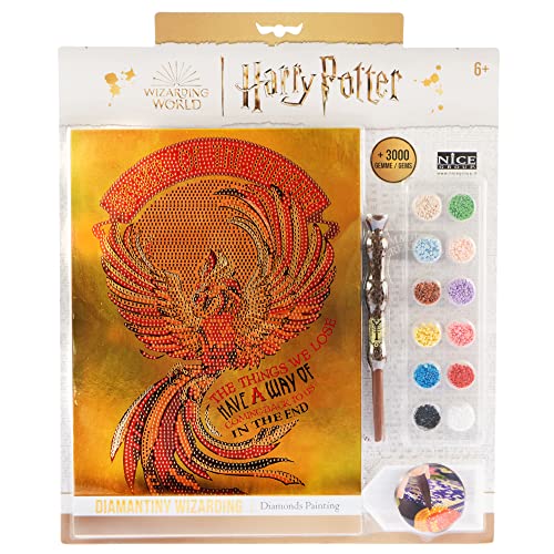 DIAMANTINY Harry Potter – Wizarding Stand Together Phönice – Mosaik-Set, Crystal Art, Diamond Painting, 1 Bild A4, Multicolor, 21 x 29,7 cm, 21018 von DIAMANTINY