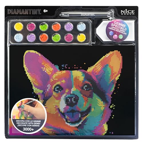 DIAMANTINY - Hund Corgi Pop II-Malen nach Zahlen, mehrfarbig, A4, 96022 DIAMANTINY - Hund Corgi Pop II-Malen nach Zahlen, mehrfarbig, A4, 96022 von DIAMANTINY