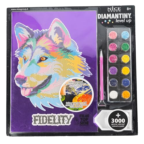 DIAMANTINY Level Up Nice Group Creative Art, Diamond Painting Kit Mosaik, POP, Wolf von DIAMANTINY