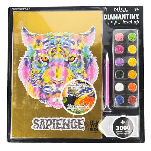 DIAMANTINY Level Up - Pop - Nice Group Creative Art Diamond Painting Kit - Tiger Mosaik von DIAMANTINY