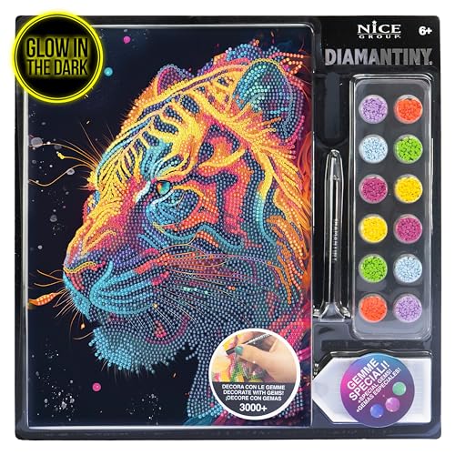 DIAMANTINY - Tiger Malen nach Zahlen, mehrfarbig, 21 x 29,7 x 0,3 cm, 96026 DIAMANTINY - Tiger Malen nach Zahlen, mehrfarbig, 21 x 29,7 x 0,3 cm, 96026 von DIAMANTINY