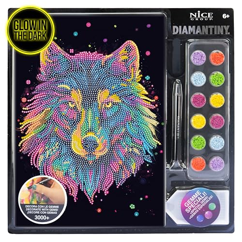 DIAMANTINY - Wolf Pop II-Malen nach Zahlen, Tierfarbe, 21 x 29,7 x 0,3 cm, 96027 DIAMANTINY - Wolf Pop II-Malen nach Zahlen, Tierfarbe, 21 x 29,7 x 0,3 cm, 96027 von DIAMANTINY