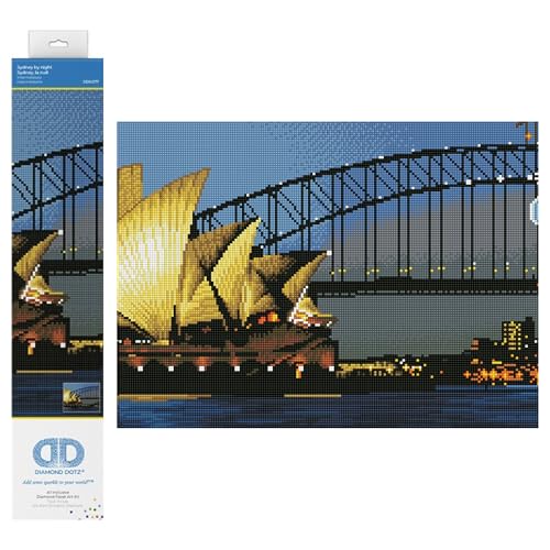 DIAMOND DOTZ 2592690 Original 5D Diamond Painting Set, Sydney bei Nacht, DIY Diamant-Malerei-Kit mit runden Glitzersteinen, ab 12 Jahren, Intermediate DIAMOND DOTZ 2592690 Original 5D Diamond Painting Set, Sydney bei Nacht, DIY Diamant-Malerei-Kit mit runden Glitzersteinen, ab 12 Jahren, Intermediate von DIAMOND DOTZ