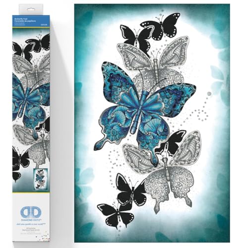 DIAMOND DOTZ 2592698 Original 5D Diamond Painting Set, Schmetterlinge, DIY Diamant-Malerei-Kit mit runden Glitzersteinen für Erwachsene und Kinder ab 12 Jahren, Intermediate DIAMOND DOTZ 2592698 Original 5D Diamond Painting Set, Schmetterlinge, DIY Diamant-Malerei-Kit mit runden Glitzersteinen für Erwachsene und Kinder ab 12 Jahren, Intermediate von DIAMOND DOTZ