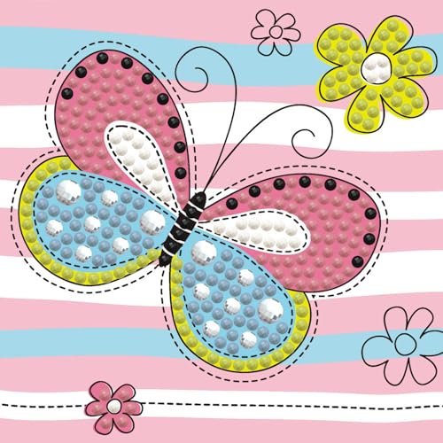 DIAMOND DOTZ 2592736 Original 5D Diamond Painting Set Mini, Schmetterling, DIY Diamant-Malerei-Kit mit Glitzersteinen inkl. Bilderrahmen für Kinder ab 6 Jahren DIAMOND DOTZ 2592736 Original 5D Diamond Painting Set Mini, Schmetterling, DIY Diamant-Malerei-Kit mit Glitzersteinen inkl. Bilderrahmen für Kinder ab 6 Jahren von DIAMOND DOTZ