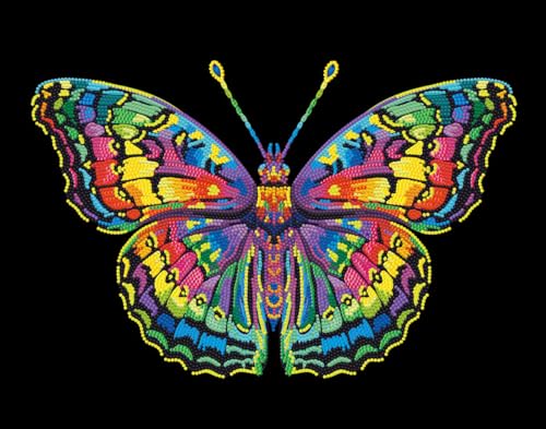 DIAMOND DOTZ 2594366 Original 5D Diamond Painting Set, Neon Schmetterling, mit Neonfarben und Samt, DIY Diamant Malerei Bilder für Erwachsene und Kinder ab 12 Jahren, Intermediate DIAMOND DOTZ 2594366 Original 5D Diamond Painting Set, Neon Schmetterling, mit Neonfarben und Samt, DIY Diamant Malerei Bilder für Erwachsene und Kinder ab 12 Jahren, Intermediate von DIAMOND DOTZ