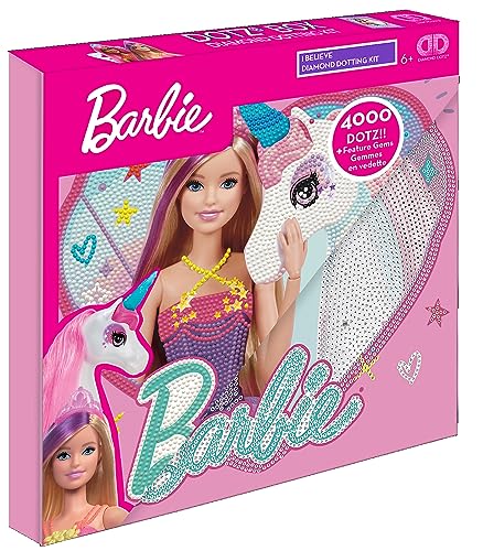 DIAMOND DOTZ DBX.094 Barbie Original 5D Diamond Painting Set DOTZ Box I Believe, Kreativset mit glitzernden Diamant Mosaiksteinen, Malset ca. 28 x 28 cm, DIY Komplettset für Kinder, Rosa, Mittel DIAMOND DOTZ DBX.094 Barbie Original 5D Diamond Painting Set DOTZ Box I Believe, Kreativset mit glitzernden Diamant Mosaiksteinen, Malset ca. 28 x 28 cm, DIY Komplettset für Kinder, Rosa, Mittel von DIAMOND DOTZ