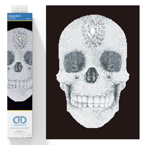 DIAMOND DOTZ 2524928 Original 5D Diamond Painting Set, Kristallschädel, DIY Diamant-Malerei-Kit mit runden Glitzersteinen für Erwachsene und Kinder ab 12 Jahren, Intermediate DIAMOND DOTZ 2524928 Original 5D Diamond Painting Set, Kristallschädel, DIY Diamant-Malerei-Kit mit runden Glitzersteinen für Erwachsene und Kinder ab 12 Jahren, Intermediate von DIAMOND DOTZ