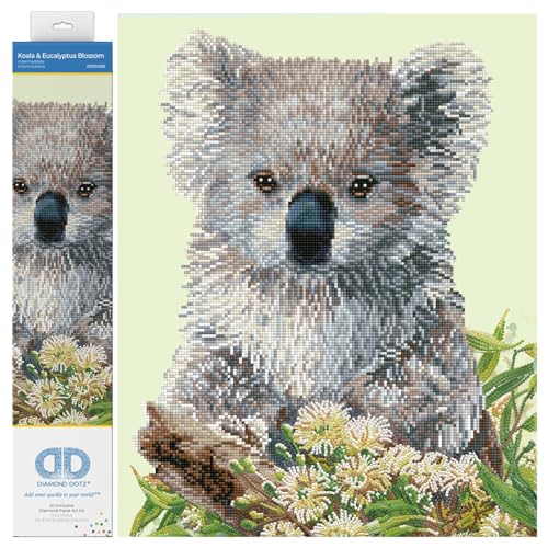 DIAMOND DOTZ DD10.055 - Original 5D Diamond Painting Set Koala und Eucalyptus, Kreativset mit 17.942 Diamant Mosaiksteinen, Malset ca. 41 x 51 cm, DIY Komplettset für Erwachsene und Kinder ab 8 Jahren DIAMOND DOTZ DD10.055 - Original 5D Diamond Painting Set Koala und Eucalyptus, Kreativset mit 17.942 Diamant Mosaiksteinen, Malset ca. 41 x 51 cm, DIY Komplettset für Erwachsene und Kinder ab 8 Jahren von DIAMOND DOTZ