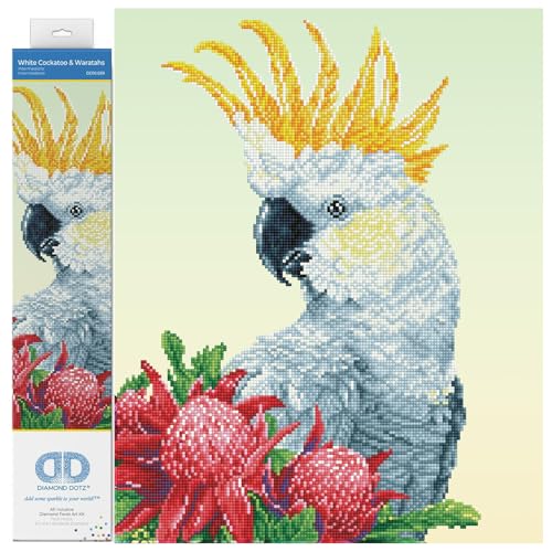 DIAMOND DOTZ DD10.059 - Original 5D Diamond Painting Set Kakadu, Kreativset mit 13.446 Diamant Mosaiksteinen, Malset ca. 41x51 cm, Detailreiches DIY Komplettset für Erwachsene und Kinder ab 8 Jahren, Mittel DIAMOND DOTZ DD10.059 - Original 5D Diamond Painting Set Kakadu, Kreativset mit 13.446 Diamant Mosaiksteinen, Malset ca. 41x51 cm, Detailreiches DIY Komplettset für Erwachsene und Kinder ab 8 Jahren, Mittel von DIAMOND DOTZ