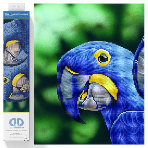 DIAMOND DOTZ DD9.023 - Original 5D Diamond Painting Set Blaue Papageien, Kreativset mit 14.022 Diamant Mosaiksteinen, Malset ca. 37 x 52 cm, DIY Komplettset für Erwachsene und Kinder ab 8 Jahren DIAMOND DOTZ DD9.023 - Original 5D Diamond Painting Set Blaue Papageien, Kreativset mit 14.022 Diamant Mosaiksteinen, Malset ca. 37 x 52 cm, DIY Komplettset für Erwachsene und Kinder ab 8 Jahren von DIAMOND DOTZ