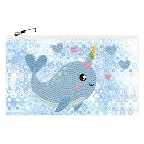 DIAMOND DOTZ DOTZIES 2592612 Original 5D Diamond Painting Etui Set, Narwal, Kreativ-Kit für DIY Mäppchen mit Glitzersteinen, Diamanten-Bastelset für Kinder ab 6 Jahren DIAMOND DOTZ DOTZIES 2592612 Original 5D Diamond Painting Etui Set, Narwal, Kreativ-Kit für DIY Mäppchen mit Glitzersteinen, Diamanten-Bastelset für Kinder ab 6 Jahren von DIAMOND DOTZ