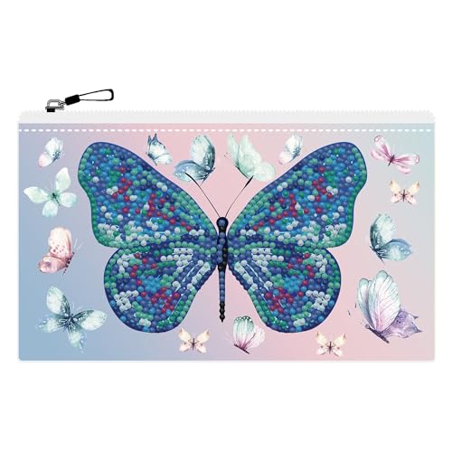 DIAMOND DOTZ DOTZIES 2592616 Original 5D Diamond Painting Etui Set, Schmetterling, Kreativ-Kit für DIY Mäppchen mit Glitzersteinen, Diamanten-Bastelset für Kinder ab 6 Jahren DIAMOND DOTZ DOTZIES 2592616 Original 5D Diamond Painting Etui Set, Schmetterling, Kreativ-Kit für DIY Mäppchen mit Glitzersteinen, Diamanten-Bastelset für Kinder ab 6 Jahren von DIAMOND DOTZ
