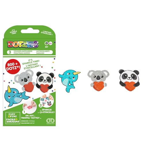 DIAMOND DOTZ DOTZIES 2592755 Original 5D Diamond Painting Sticker Set, Lieblingstiere, DIY Kreativ-Kit für Diamant-Sticker, Diamanten-Bastelset für Kinder ab 6 Jahren DIAMOND DOTZ DOTZIES 2592755 Original 5D Diamond Painting Sticker Set, Lieblingstiere, DIY Kreativ-Kit für Diamant-Sticker, Diamanten-Bastelset für Kinder ab 6 Jahren von DIAMOND DOTZ