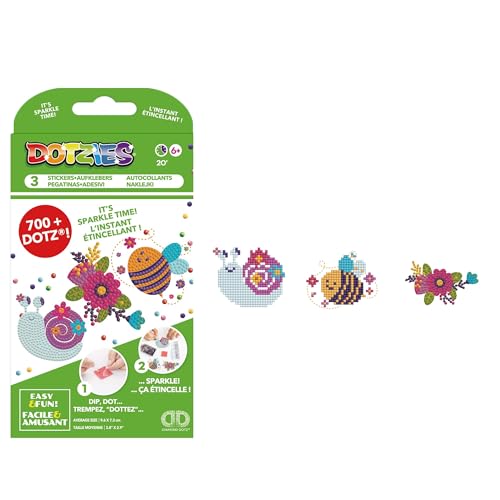 DIAMOND DOTZ DOTZIES 2592757 Original 5D Diamond Painting Sticker Set, Gartenfreunde, DIY Kreativ-Kit für Diamant-Sticker, Diamanten-Bastelset für Kinder ab 6 Jahren von DIAMOND DOTZ