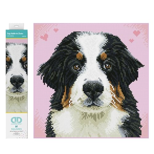 DIAMOND DOTZ DQ7.001 - Original 5D Diamond Painting Squares Set Hund Zuzu, Kreativset mit 11.664 quadratische Diamant Mosaiksteinen, Malset ca. 29 x 29 cm für Erwachsene und Kinder ab 8 Jahren DIAMOND DOTZ DQ7.001 - Original 5D Diamond Painting Squares Set Hund Zuzu, Kreativset mit 11.664 quadratische Diamant Mosaiksteinen, Malset ca. 29 x 29 cm für Erwachsene und Kinder ab 8 Jahren von DIAMOND DOTZ