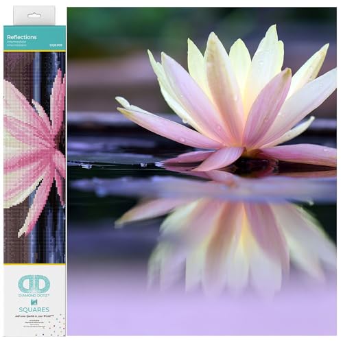 DIAMOND DOTZ DQ8.008 - Original 5D Diamond Painting Squares Set Seerose, Kreativset mit 17.595 quadratische Diamant Mosaiksteinen, Malset ca. 31 x 41 cm für Erwachsene und Kinder ab 8 Jahren DIAMOND DOTZ DQ8.008 - Original 5D Diamond Painting Squares Set Seerose, Kreativset mit 17.595 quadratische Diamant Mosaiksteinen, Malset ca. 31 x 41 cm für Erwachsene und Kinder ab 8 Jahren von DIAMOND DOTZ
