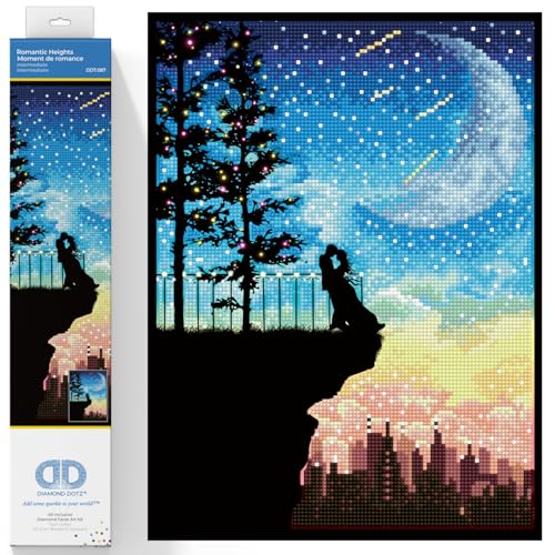 DIAMOND DOTZ 2592681 Original 5D Diamond Painting Set, Romantischer Moment, DIY Diamant-Malerei-Kit mit runden Glitzersteinen für Erwachsene und Kinder ab 12 Jahren, Intermediate DIAMOND DOTZ 2592681 Original 5D Diamond Painting Set, Romantischer Moment, DIY Diamant-Malerei-Kit mit runden Glitzersteinen für Erwachsene und Kinder ab 12 Jahren, Intermediate von DIAMOND DOTZ