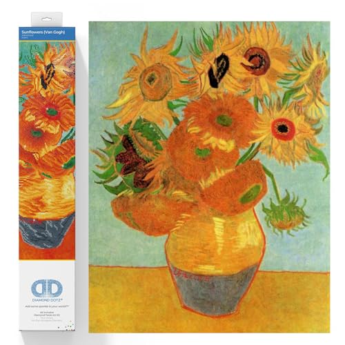 Diamond Dotz DD13-011 "Sonnenblumen" von Van Gogh, ca. 71,12 x 55,9 cm gro?, Diamond Painting, Malen mit Diamanten, funkelndes Bild zum Selbstgestalten, f?r Kinder und Erwachsene Diamond Dotz DD13-011 "Sonnenblumen" von Van Gogh, ca. 71,12 x 55,9 cm gro?, Diamond Painting, Malen mit Diamanten, funkelndes Bild zum Selbstgestalten, f?r Kinder und Erwachsene von DIAMOND DOTZ