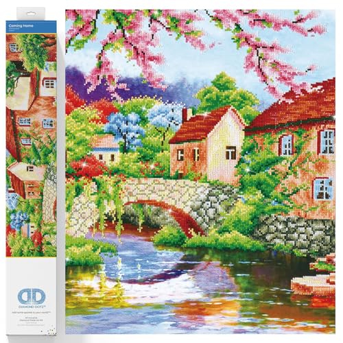 Diamond Dotz DD13-013 Das Haus am Fluss, ca. 77 x 62 cm groß, Diamond Painting, Malen mit Diamanten, funkelndes Bild zum Selbstgestalten, für Kinder und Erwachsene Diamond Dotz DD13-013 Das Haus am Fluss, ca. 77 x 62 cm groß, Diamond Painting, Malen mit Diamanten, funkelndes Bild zum Selbstgestalten, für Kinder und Erwachsene von DIAMOND DOTZ
