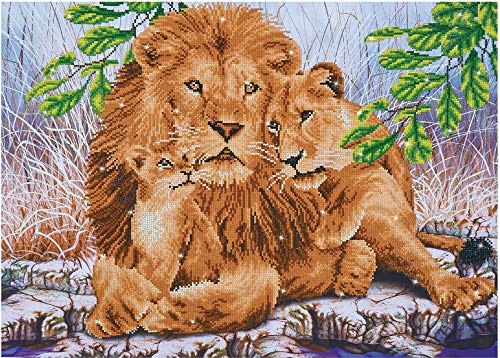 Diamond Dotz DD13-017 Löwenfamilie, ca. 77 x 55 cm groß, Diamond Painting, Malen mit Diamanten, funkelndes Bild zum Selbstgestalten, für Kinder und Erwachsene Diamond Dotz DD13-017 Löwenfamilie, ca. 77 x 55 cm groß, Diamond Painting, Malen mit Diamanten, funkelndes Bild zum Selbstgestalten, für Kinder und Erwachsene von DIAMOND DOTZ