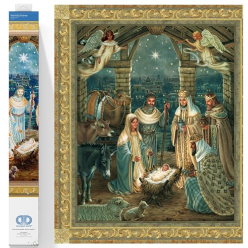 Diamond Dotz DD15-002 Weihnachtskrippe, ca. 85 x 100 cm groß, Diamond Painting, Malen mit Diamanten, funkelndes Bild zum Selbstgestalten, für Kinder und Erwachsene Diamond Dotz DD15-002 Weihnachtskrippe, ca. 85 x 100 cm groß, Diamond Painting, Malen mit Diamanten, funkelndes Bild zum Selbstgestalten, für Kinder und Erwachsene von DIAMOND DOTZ