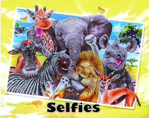 Diamond Dotz DD15-013 Selfie Wildtiere, ca. 97 x 77 cm groß, Diamond Painting, Malen mit Diamanten, funkelndes Bild zum Selbstgestalten, für Kinder und Erwachsene Diamond Dotz DD15-013 Selfie Wildtiere, ca. 97 x 77 cm groß, Diamond Painting, Malen mit Diamanten, funkelndes Bild zum Selbstgestalten, für Kinder und Erwachsene von DIAMOND DOTZ