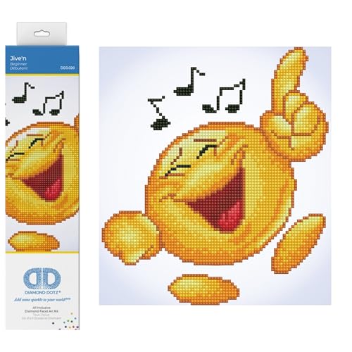 Diamond Dotz DD3-020 singender Smilie, ca. 23 x 26 cm groß, Diamond Painting, Malen mit Diamanten, funkelndes Bild zum Selbstgestalten, für Kinder und Erwachsene Diamond Dotz DD3-020 singender Smilie, ca. 23 x 26 cm groß, Diamond Painting, Malen mit Diamanten, funkelndes Bild zum Selbstgestalten, für Kinder und Erwachsene von DIAMOND DOTZ