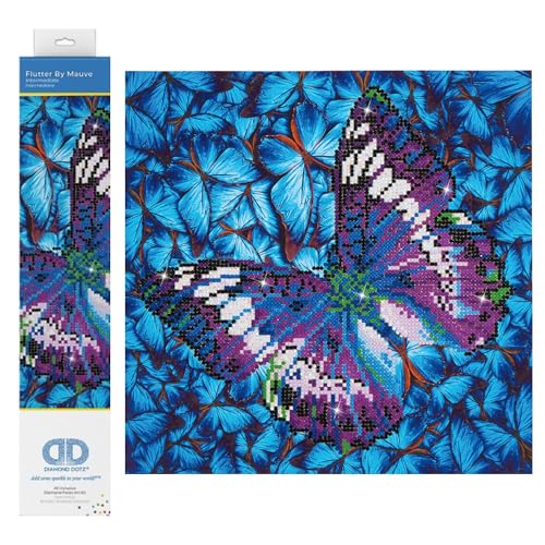 Diamond Dotz DD5-017 Schmetterling violett, ca. 30,5 x 30,5 cm groß, Diamond Painting, Malen mit Diamanten, funkelndes Bild zum Selbstgestalten, für Kinder und Erwachsene Diamond Dotz DD5-017 Schmetterling violett, ca. 30,5 x 30,5 cm groß, Diamond Painting, Malen mit Diamanten, funkelndes Bild zum Selbstgestalten, für Kinder und Erwachsene von DIAMOND DOTZ