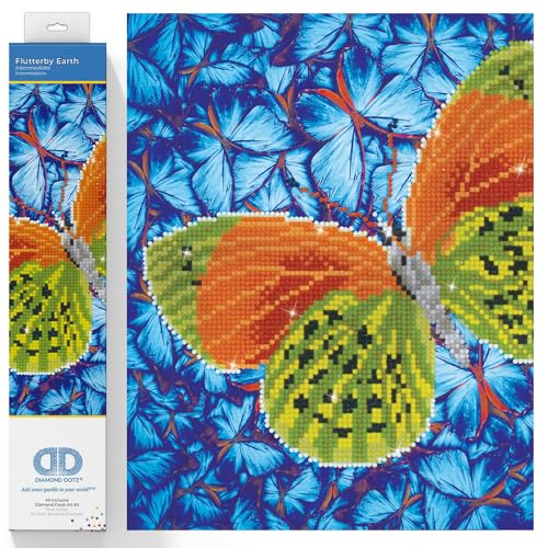 Diamond Dotz DD5-022 Schmetterling grün, ca. 30,5 x 30,5 cm groß, Diamond Painting, Malen mit Diamanten, funkelndes Bild zum Selbstgestalten, für Kinder und Erwachsene Diamond Dotz DD5-022 Schmetterling grün, ca. 30,5 x 30,5 cm groß, Diamond Painting, Malen mit Diamanten, funkelndes Bild zum Selbstgestalten, für Kinder und Erwachsene von DIAMOND DOTZ