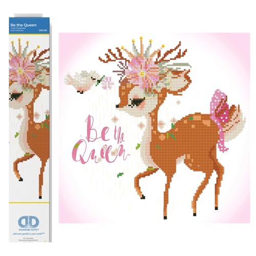 Diamond Dotz DD5-033 Be the Queen, ca. 35 x 35 cm groß, Diamond Painting, Malen mit Diamanten, funkelndes Bild zum Selbstgestalten, für Kinder und Erwachsene Diamond Dotz DD5-033 Be the Queen, ca. 35 x 35 cm groß, Diamond Painting, Malen mit Diamanten, funkelndes Bild zum Selbstgestalten, für Kinder und Erwachsene von DIAMOND DOTZ