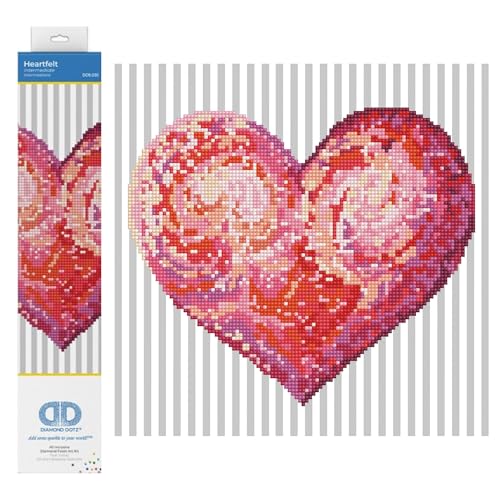 Diamond Dotz DD5-035 Herz, ca. 30,5 x 30,5 cm groß, Diamond Painting, Malen mit Diamanten, funkelndes Bild zum Selbstgestalten, für Kinder und Erwachsene Diamond Dotz DD5-035 Herz, ca. 30,5 x 30,5 cm groß, Diamond Painting, Malen mit Diamanten, funkelndes Bild zum Selbstgestalten, für Kinder und Erwachsene von DIAMOND DOTZ