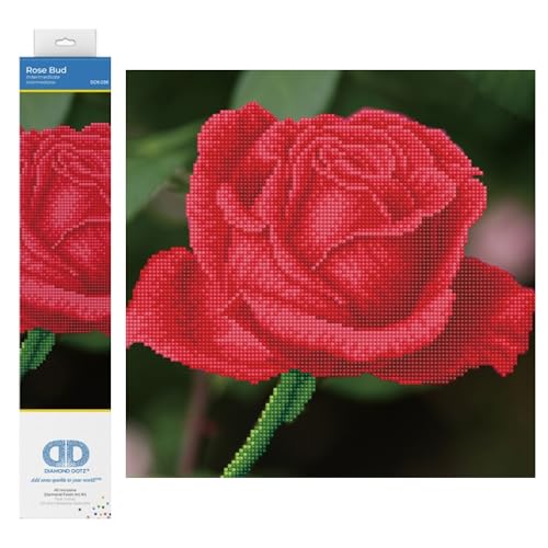 Diamond Dotz DD5-038 Rosenknospe, ca. 30,5 x 30,5 cm groß, Diamond Painting, Malen mit Diamanten, funkelndes Bild zum Selbstgestalten, für Kinder und Erwachsene Diamond Dotz DD5-038 Rosenknospe, ca. 30,5 x 30,5 cm groß, Diamond Painting, Malen mit Diamanten, funkelndes Bild zum Selbstgestalten, für Kinder und Erwachsene von DIAMOND DOTZ