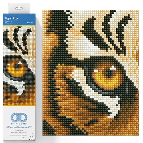 Diamond Dotz DD5-041 Tiger Augen, ca. 42 x 15 cm groß, Diamond Painting, Malen mit Diamanten, funkelndes Bild zum Selbstgestalten, für Kinder und Erwachsene Diamond Dotz DD5-041 Tiger Augen, ca. 42 x 15 cm groß, Diamond Painting, Malen mit Diamanten, funkelndes Bild zum Selbstgestalten, für Kinder und Erwachsene von DIAMOND DOTZ