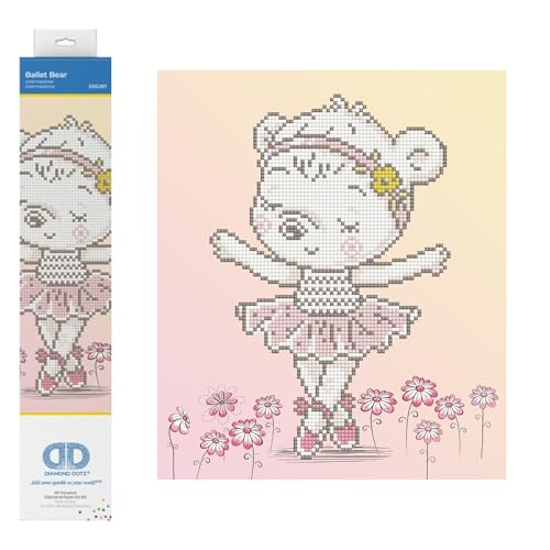 Diamond Dotz DD5-057 Balett Bear, ca. 27 x 32 cm groß, Diamond Painting, Malen mit Diamanten, funkelndes Bild zum Selbstgestalten, für Kinder und Erwachsene Diamond Dotz DD5-057 Balett Bear, ca. 27 x 32 cm groß, Diamond Painting, Malen mit Diamanten, funkelndes Bild zum Selbstgestalten, für Kinder und Erwachsene von DIAMOND DOTZ