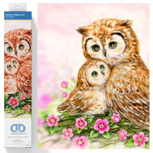 Diamond Dotz DD7-004 Mutter & Baby Eule, ca. 42 x 42 cm groß, Diamond Painting, Malen mit Diamanten, funkelndes Bild zum Selbstgestalten, für Kinder und Erwachsene Diamond Dotz DD7-004 Mutter & Baby Eule, ca. 42 x 42 cm groß, Diamond Painting, Malen mit Diamanten, funkelndes Bild zum Selbstgestalten, für Kinder und Erwachsene von DIAMOND DOTZ